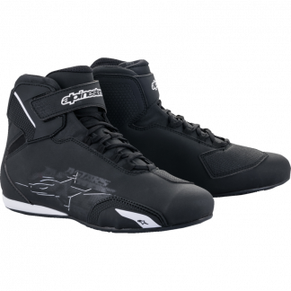 Chaussures de moto Alpinestars SEKTOR noir et blanc / Grandeur 8 et 10 -Moto Repentigny